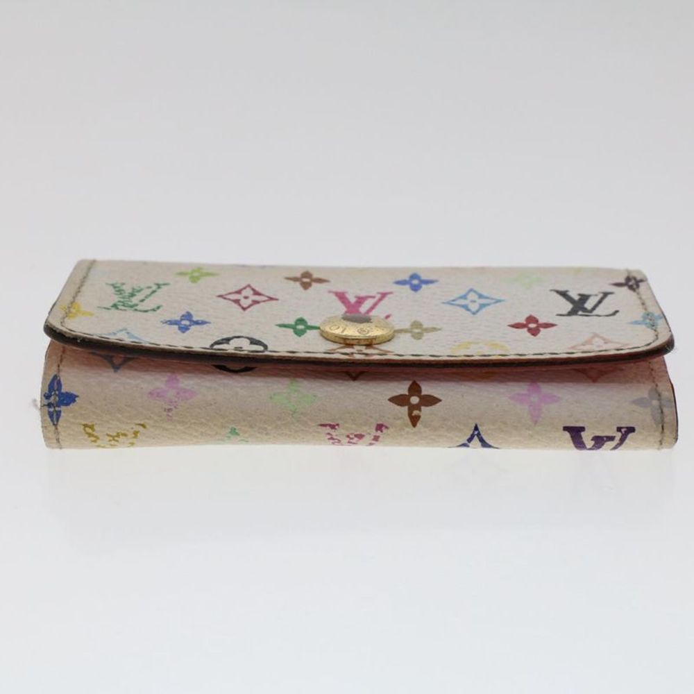 Pre Loved LOUIS VUITTON  Monogram Multicolor Multi Cles 4 Key Case White M60043 - Picture 6 of 10